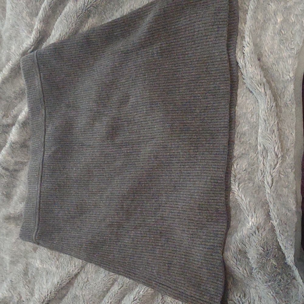 Grey sweater skirt